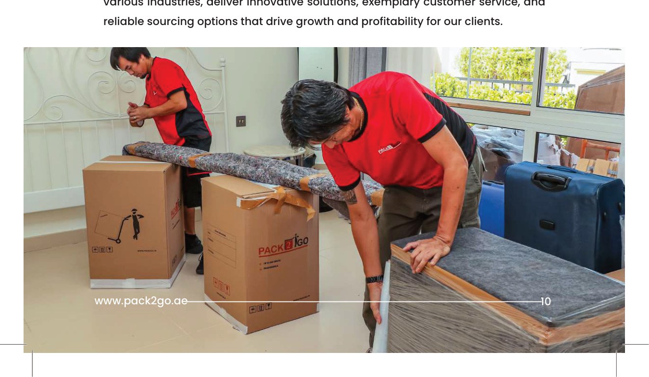 Pack2Go staff packing household goods for relocation